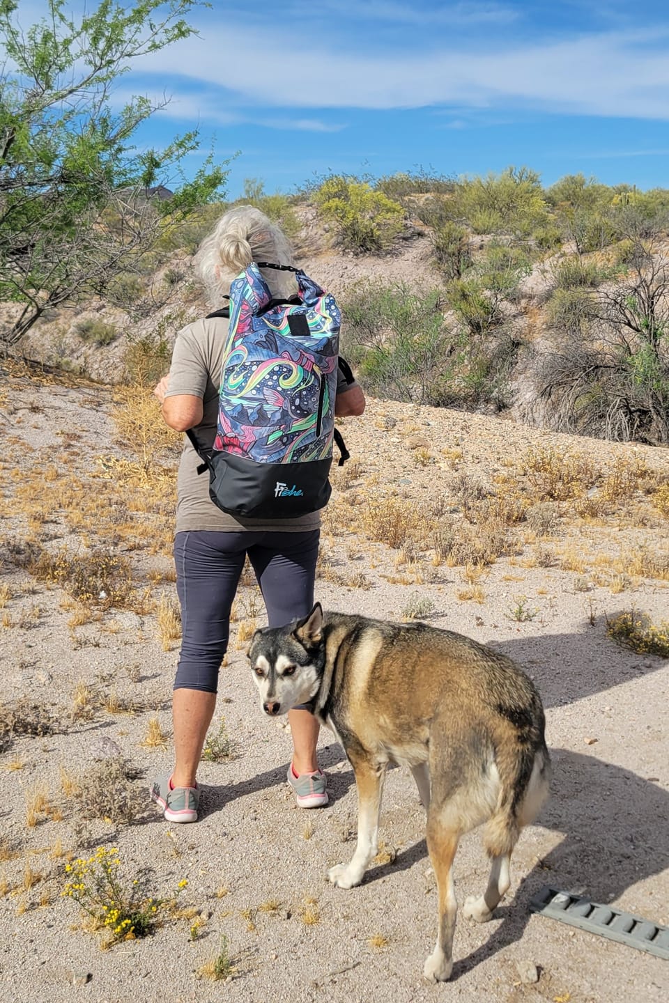 Customer photo review of HaliBorealis Backpack Dry Bag