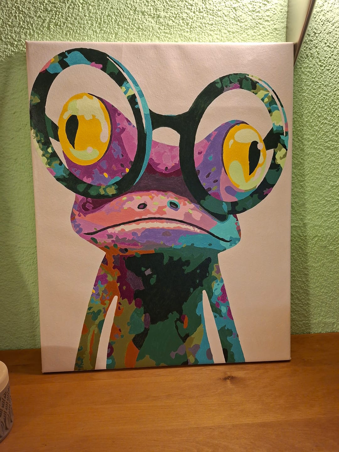 Customer photo review of Malen nach Zahlen - Fröhlicher Frosch