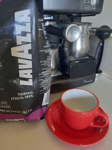 Customer photo review of Pack 5 kg Café en granos Lavazza Forte con Taza en Regalo