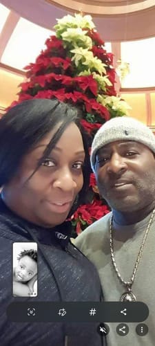 Customer photo review of 3D Custom Picture Rectangular Ice Pendant With Engraving