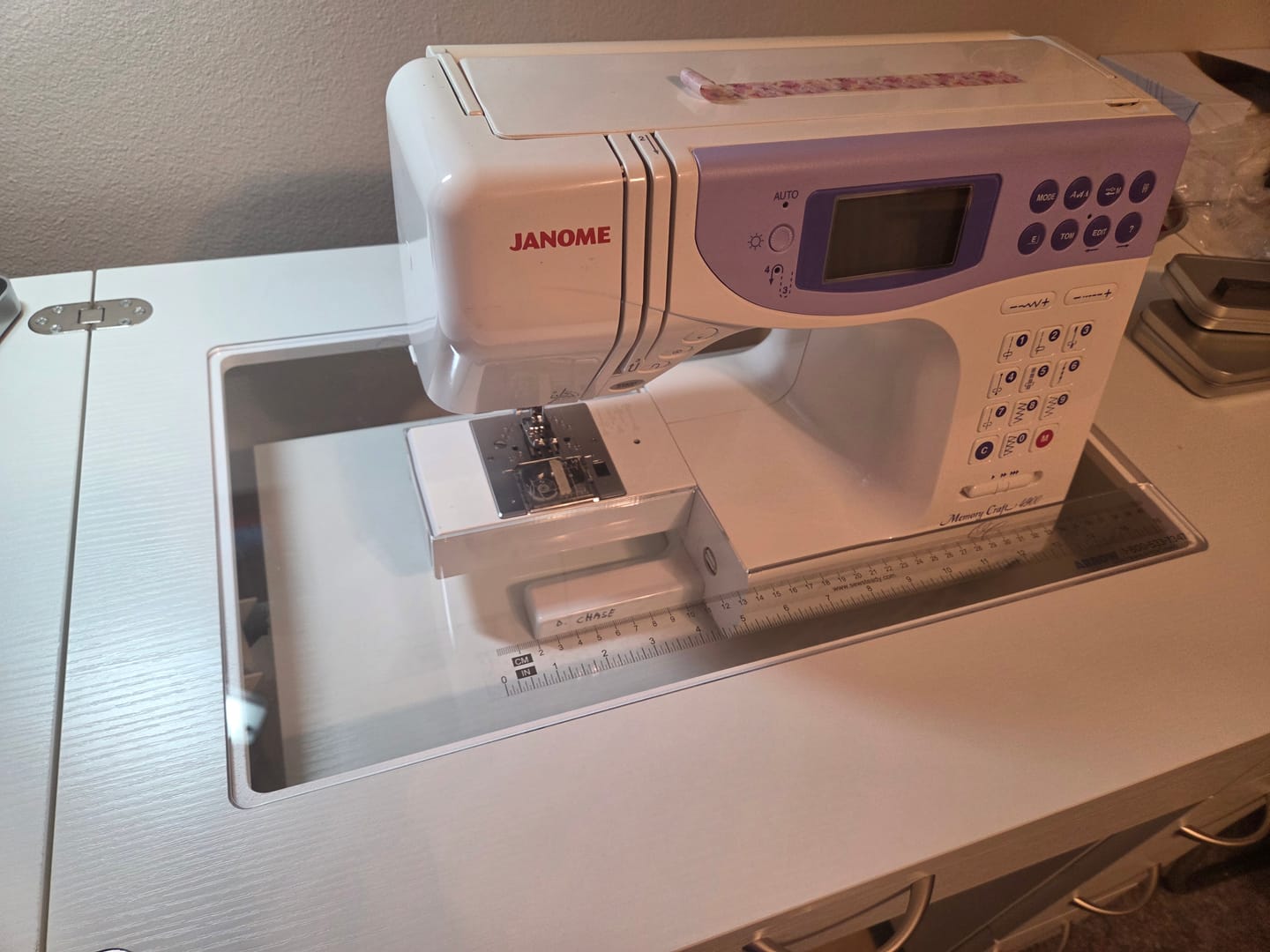 Customer photo review of Custom Sewing Machine Insert