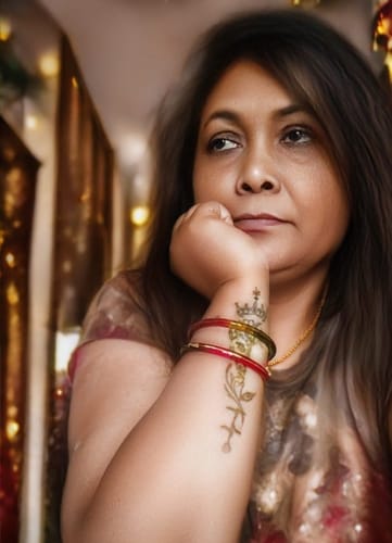 Customer photo review of "Mayur A Colorful Peacock Style!" - 916 22k Gold Bangles (Multicolour)