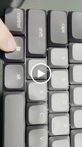 Customer video review of Keychron K3 QMK 矮軸 無線機械鍵盤 第三代(英文版本-送注音轉印貼紙)