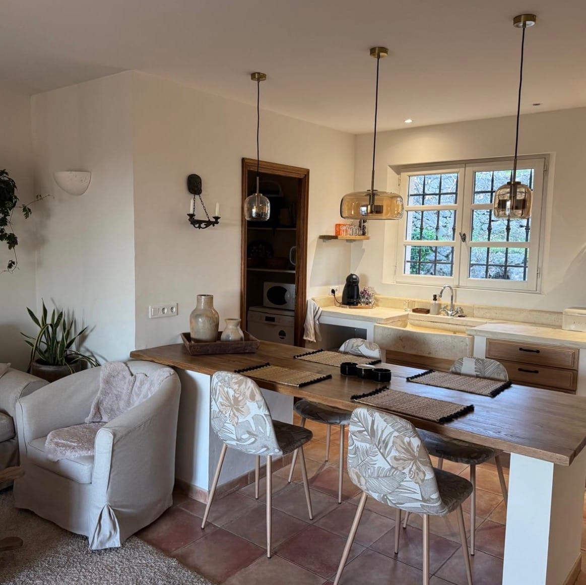 Customer photo review of Suspension moderne en verre teinté NOVA | 1 Suspension