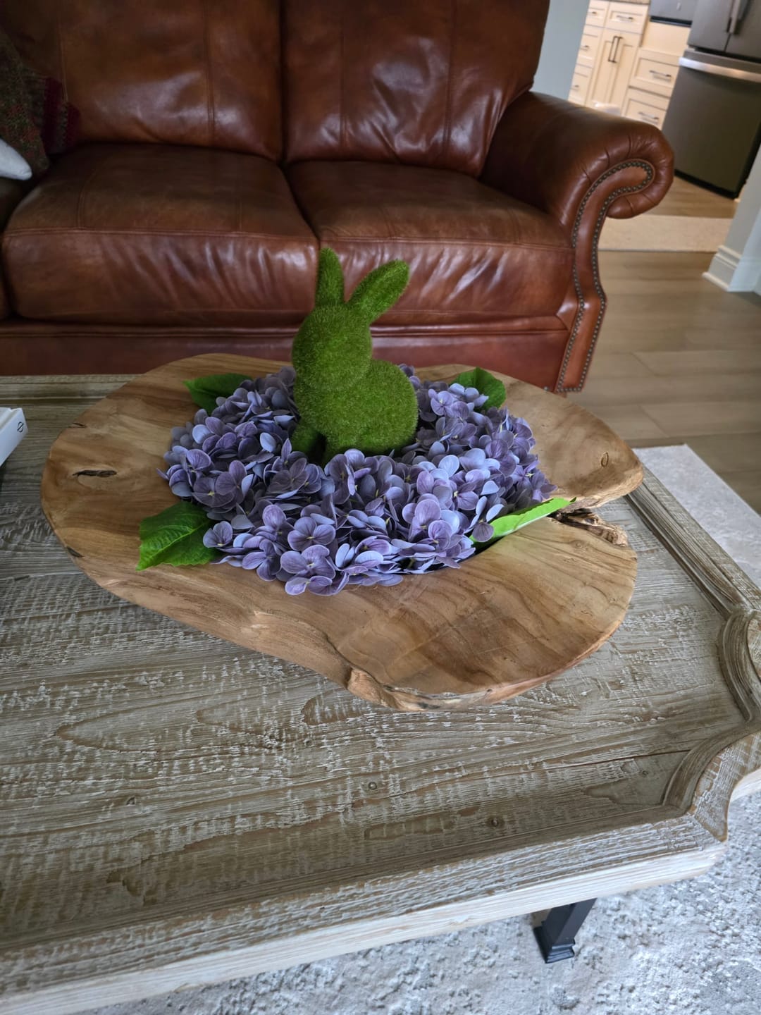 Customer photo review of Real Touch Hydrangea Candle Ring | Lilac