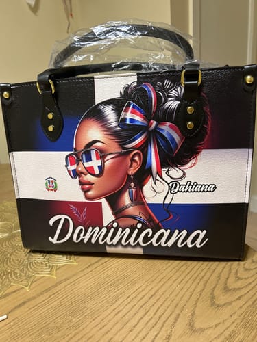 Customer photo review of Dominicana - Personalized Leather Handbag DOM02