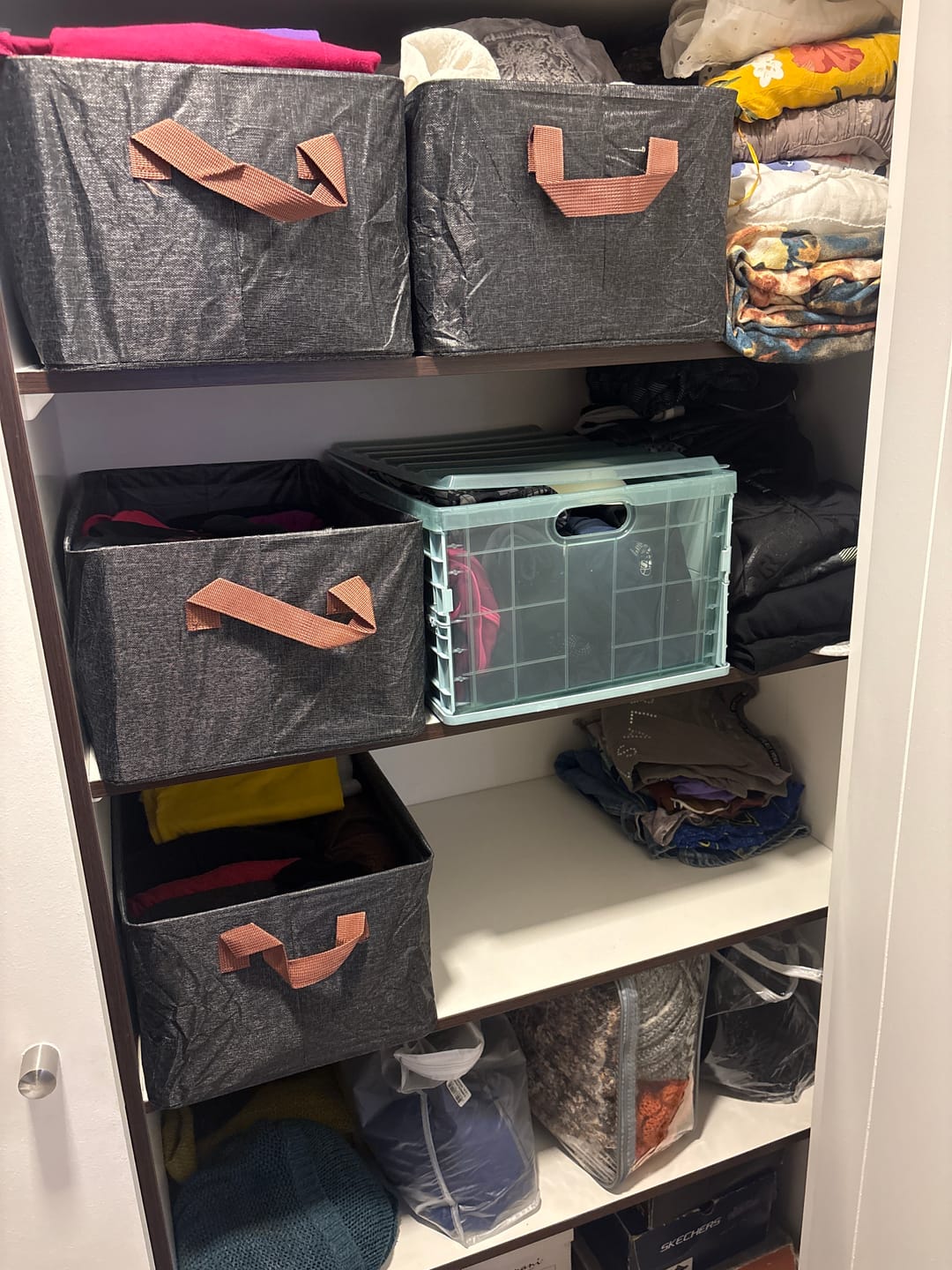 Customer photo review of Organizador de Ropa Plegable | Pack 4 Unidades
