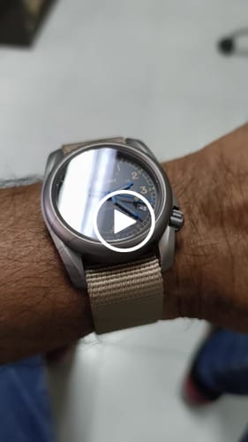 Customer video review of VOYAGER - 100M Waterproof Titanium Automatic Field Watch | Vintage Noir