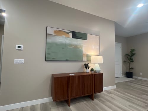 Customer photo review of Abstract Canvas Wall Art #AP237