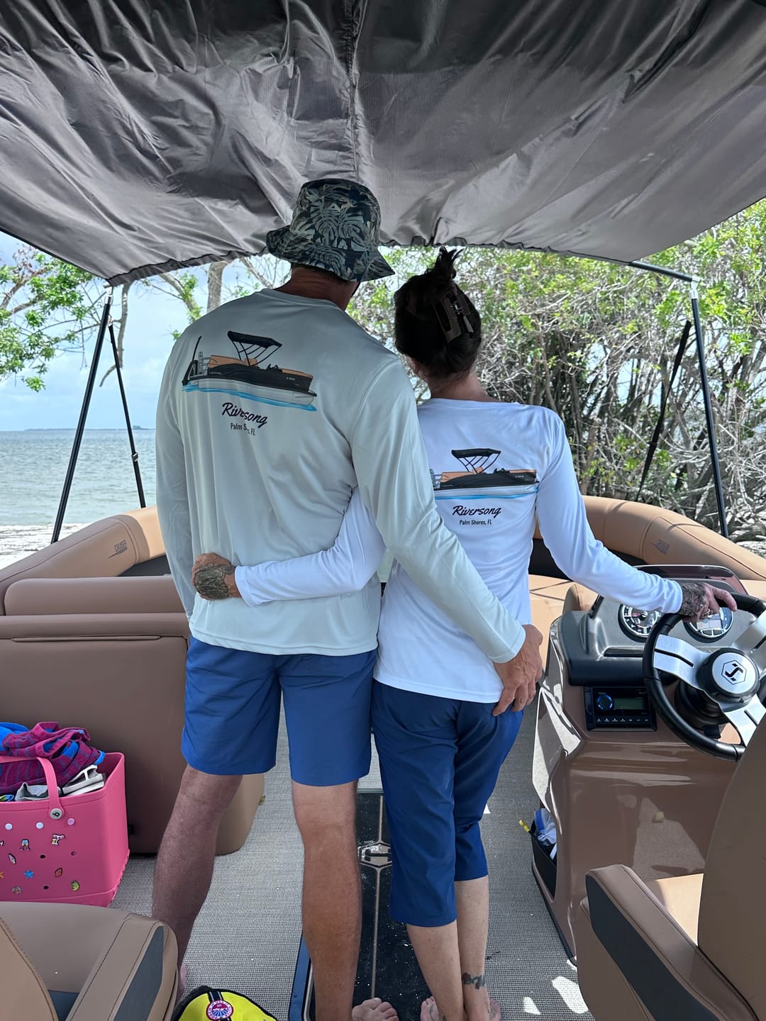 Customer photo review of Womens Dri-Fit Custom Boat Shirts - Long Sleeve