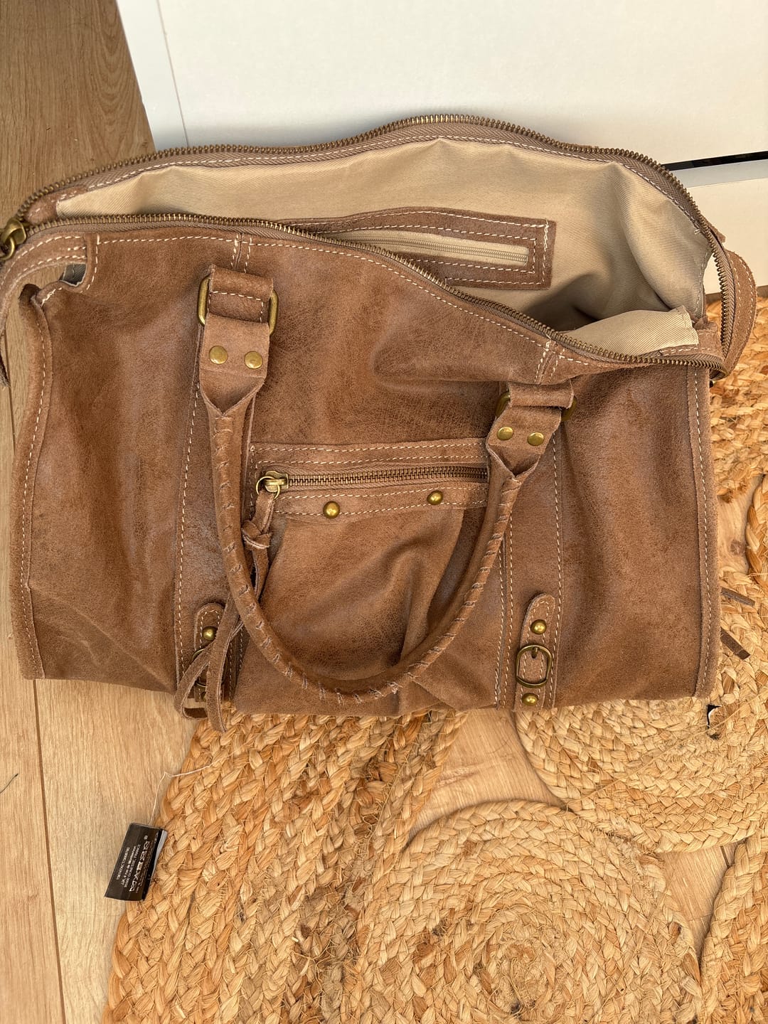 Customer photo review of It girl bag teddy brown