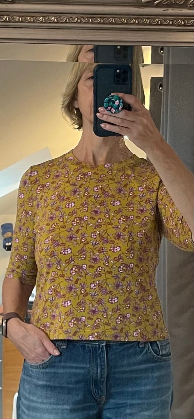 Customer photo review of Dandy Floral Tencel Modal Jersey Fabric