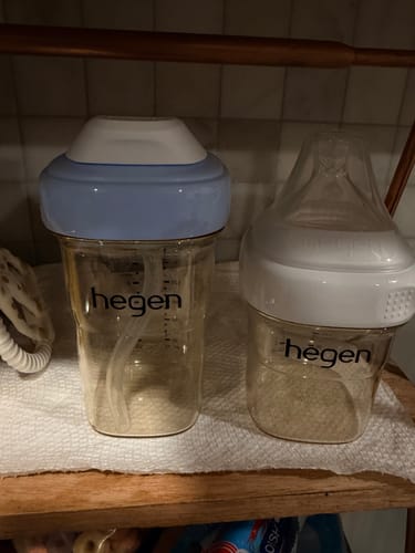 Customer photo review of Hegen PCTO™ 240ml/8oz Straw Cup PPSU Blue (Slow Flow) suitable for 6 months and above