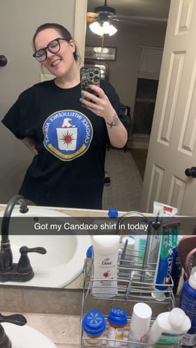 Customer photo review of CIA T-Shirt