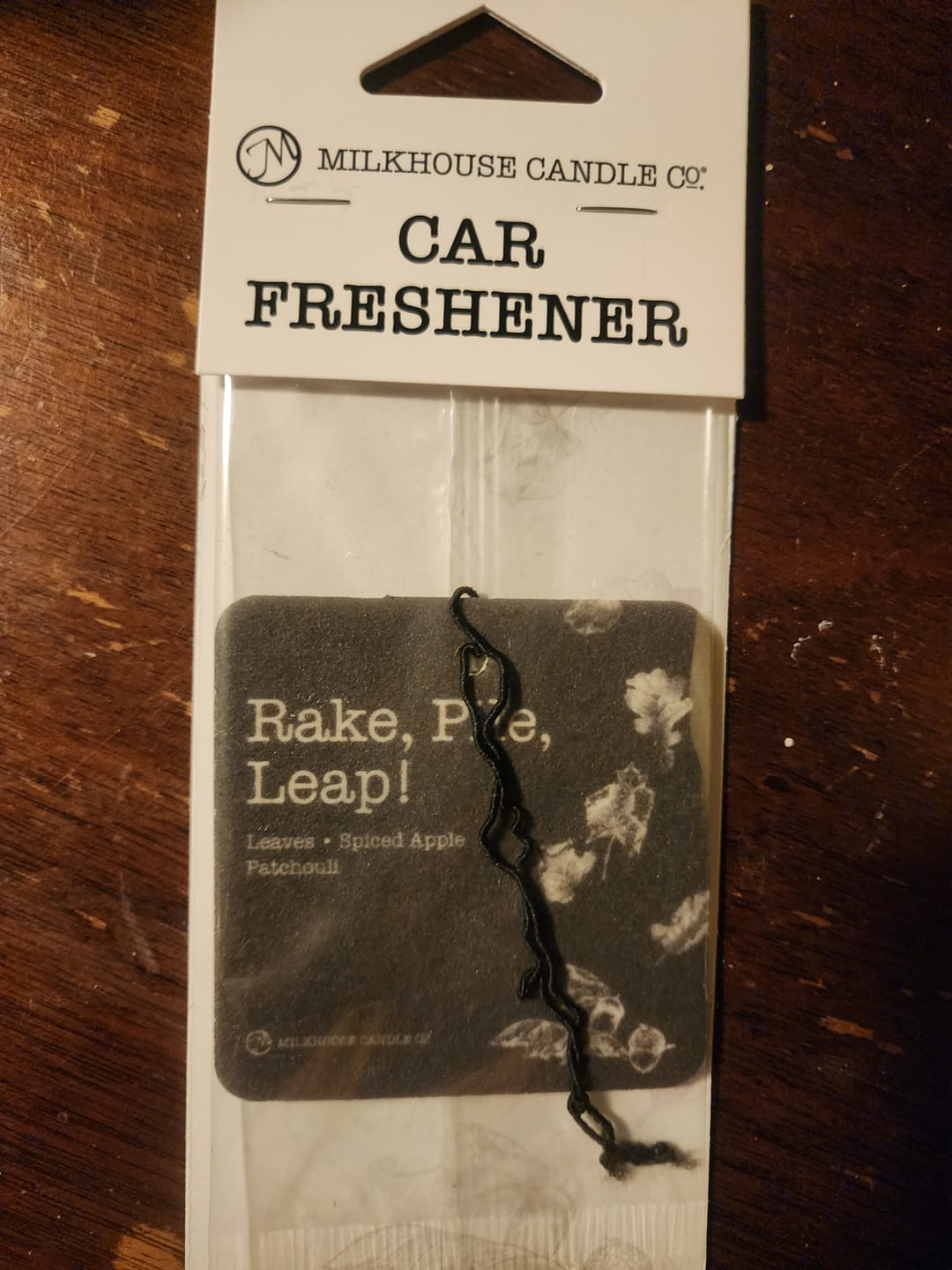 Customer photo review of Rake, Pile, Leap! | Car Freshener