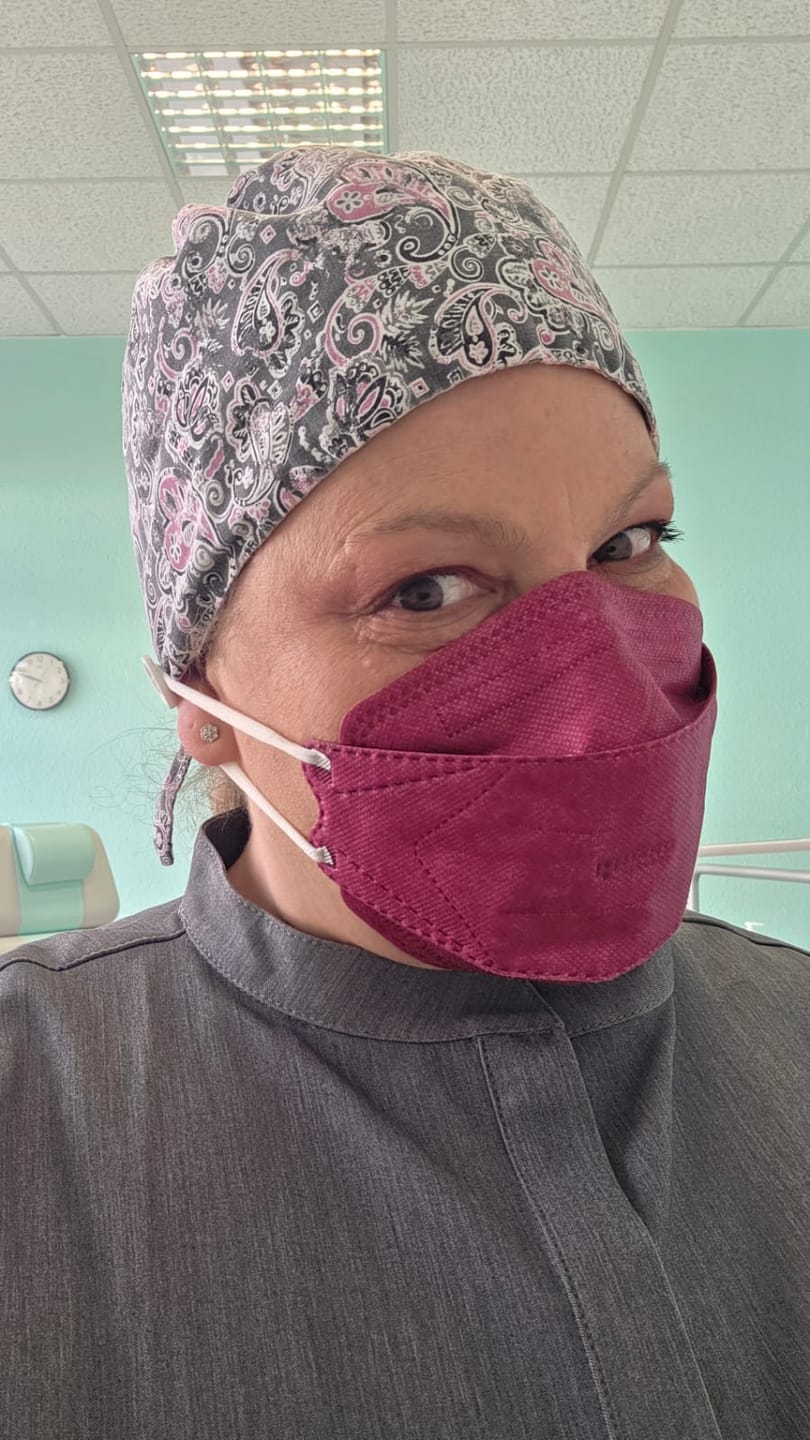 Customer photo review of OP Haube Amethystlila - Bandana