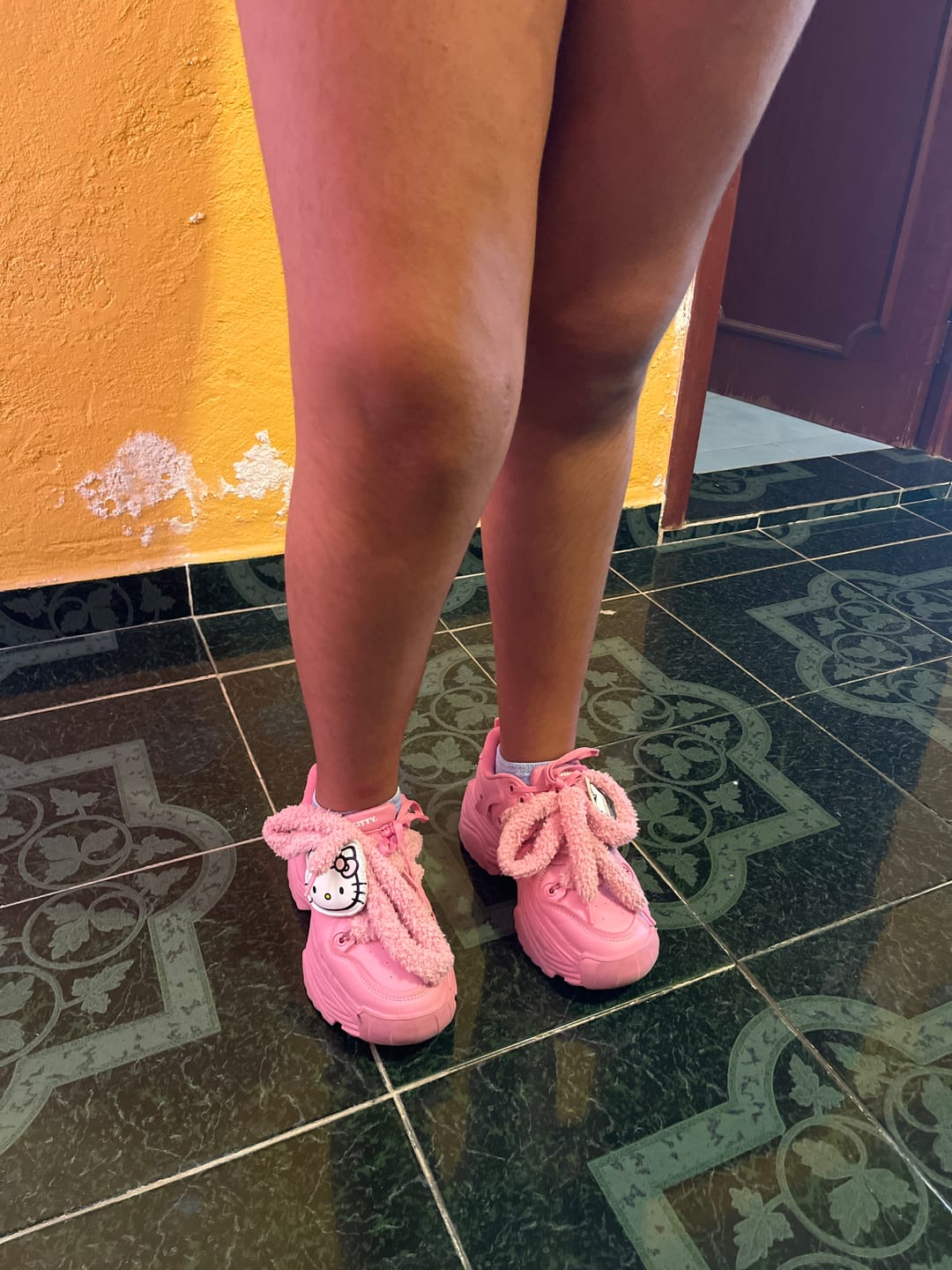 Customer photo review of Tenis HK Chunky Cotton Pink