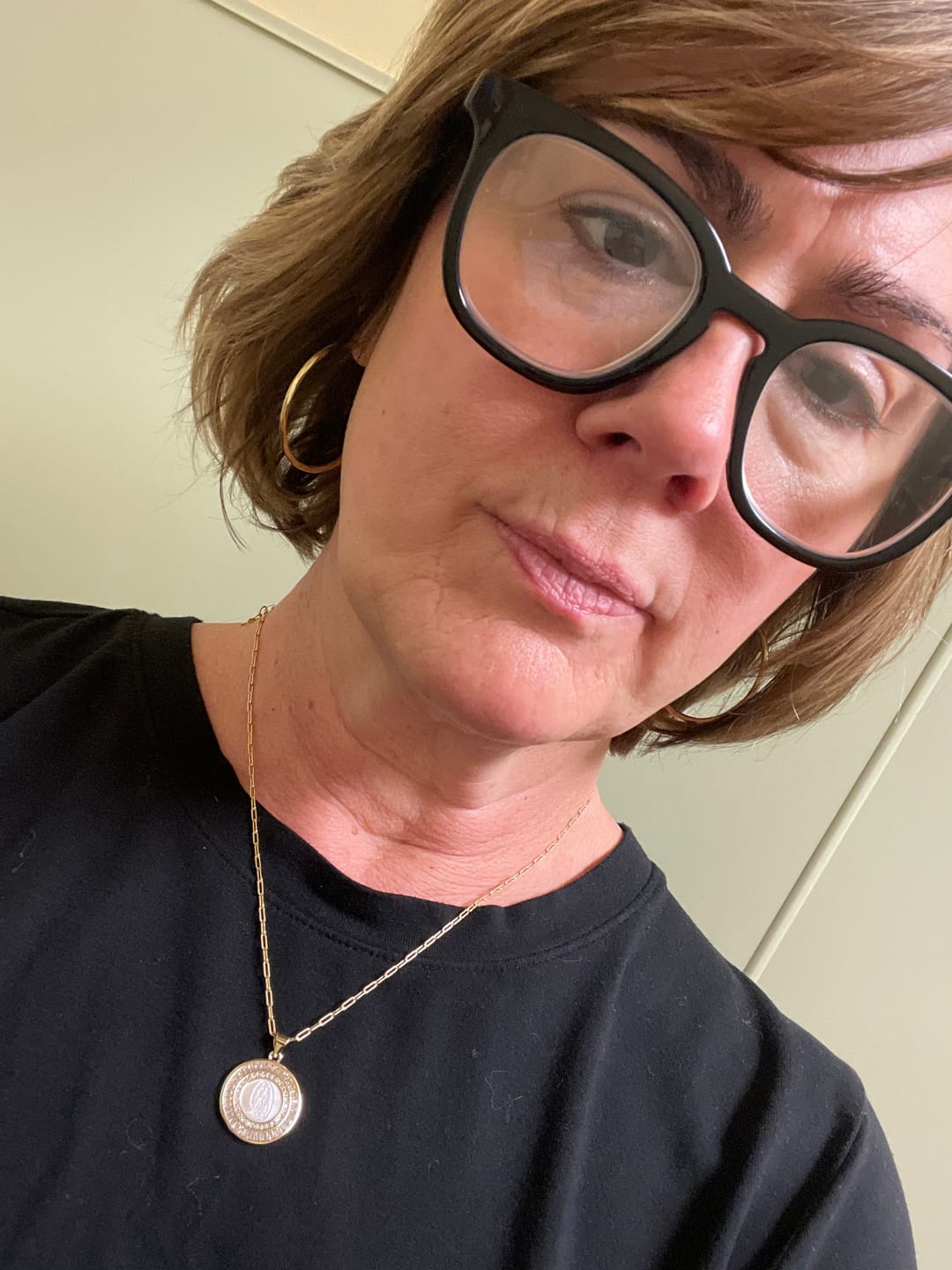 Customer photo review of Classic Mother Mary Necklace