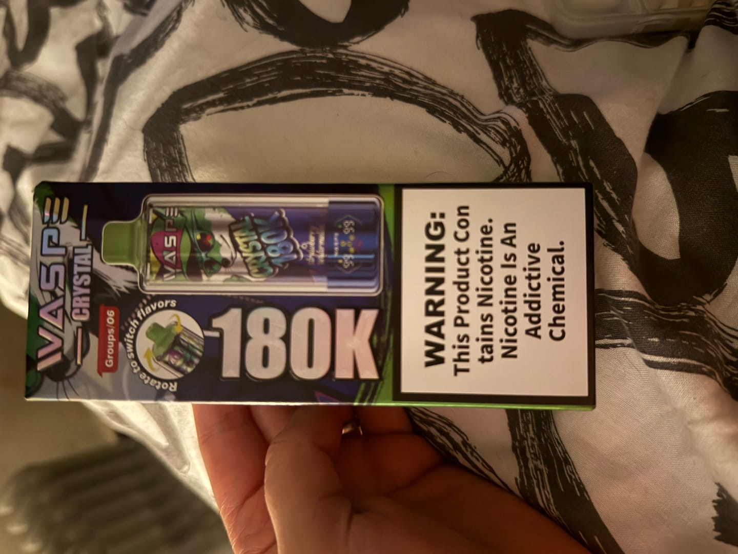 Customer photo review of WASPE CRYSTAL 180K Puffs 8en1