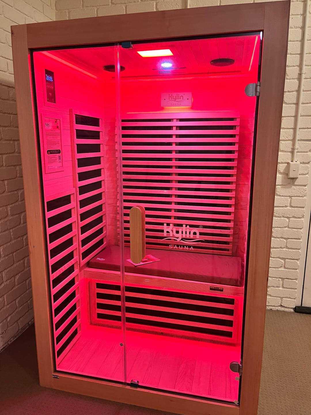 Customer photo review of Kylin Low EMF Carbon Infrared Sauna 2 Person with floor heater H6201-F