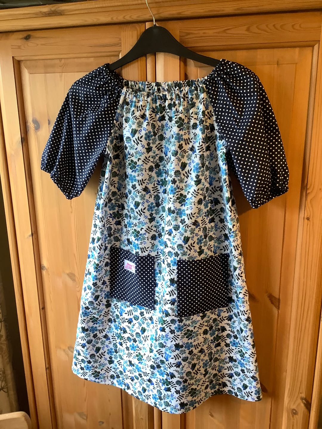 Customer photo review of Delicate Flowers and Leaves Cotton Poplin Fabric