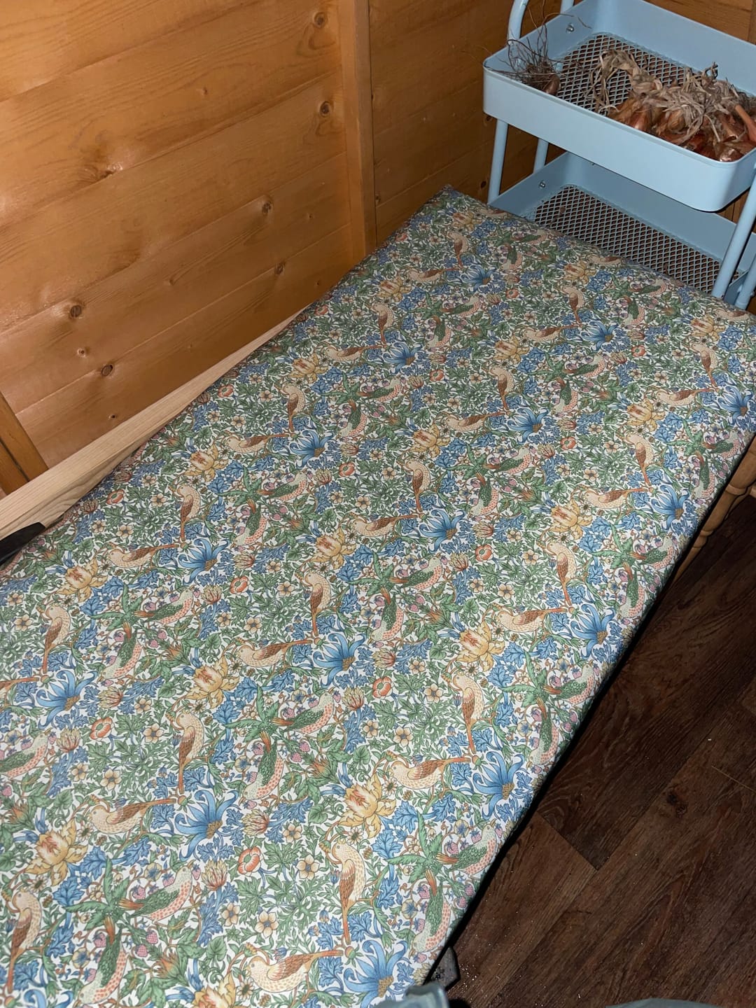 Customer photo review of William Morris Garden Birds Water Resistant Fabric