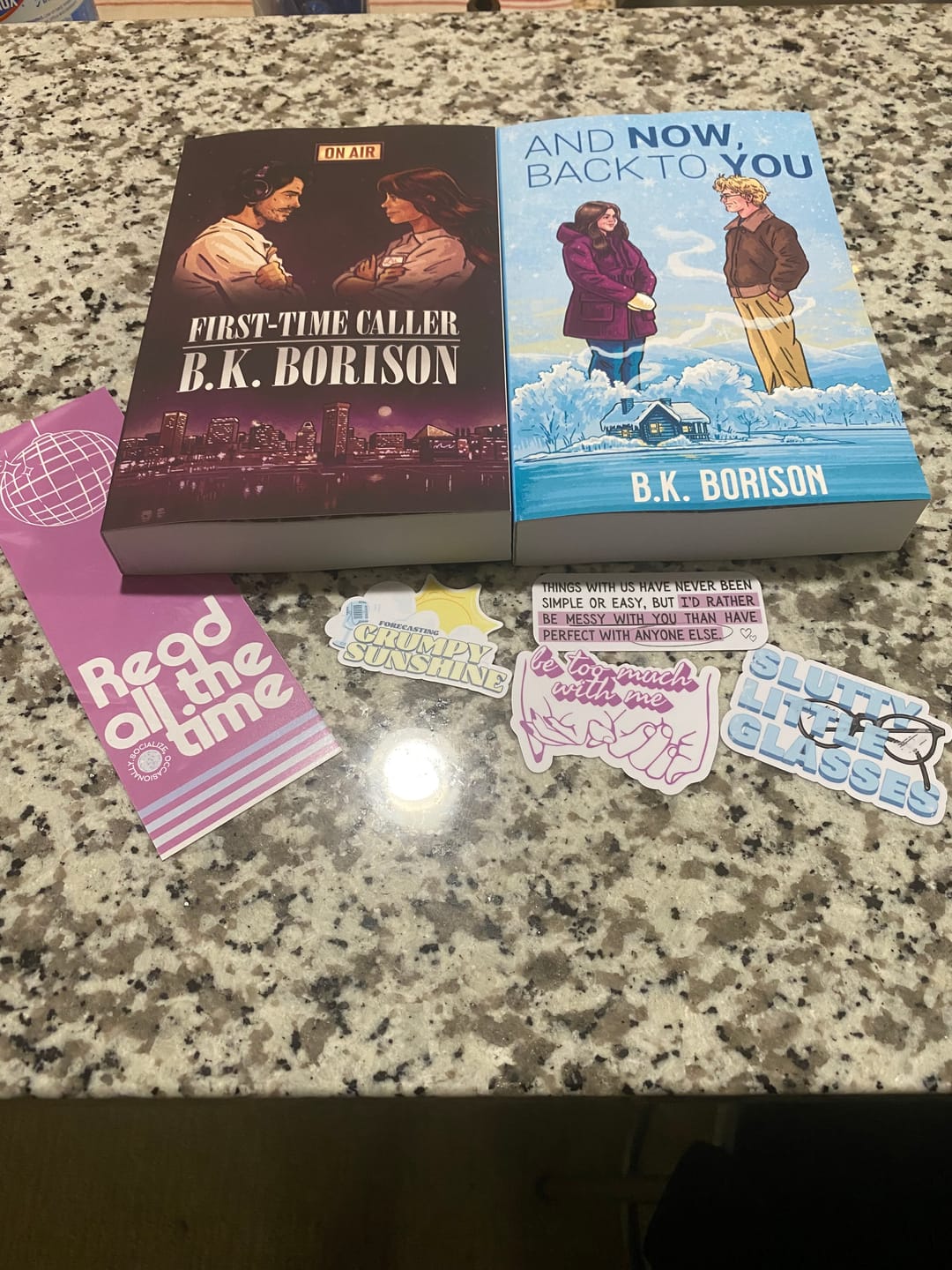 Customer photo review of First-Time Caller by B.K. Borison