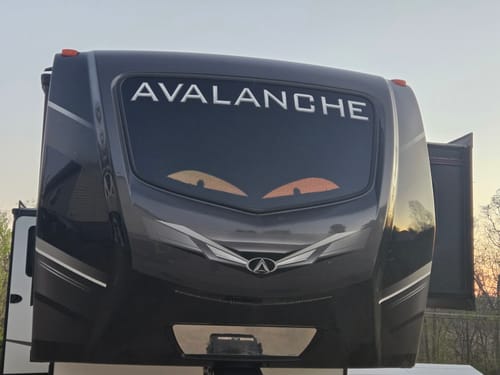 Customer photo review of LED Windshield Eyes │ Night-Time Visibility With Style