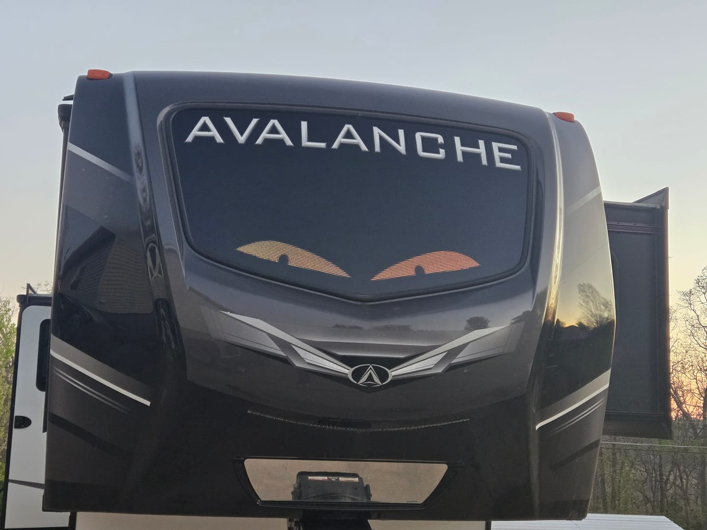 Customer photo review of LED Windshield Eyes │ Night-Time Visibility With Style
