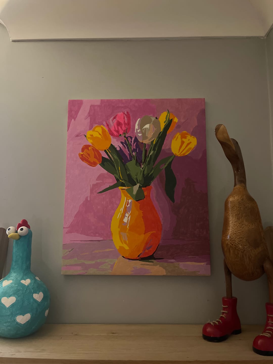 Customer photo review of Tulip radiance | Paint by Number