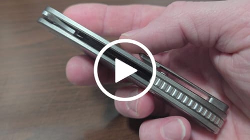 Customer video review of ABW Model 1 Knife – 3.25” MagnaCut Blade, Titanium Handle, Liner Lock – Made in USA