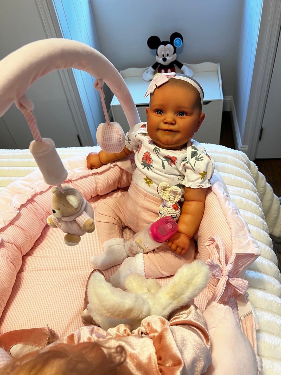 Customer photo review of Multifunction Baby Nest | Pink