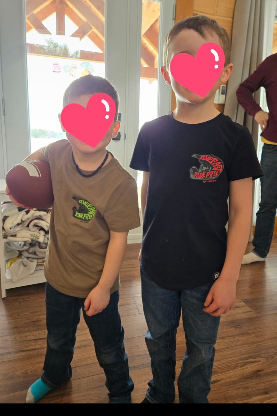 Customer photo review of RED-Live Fast Ride Free T-Shirt