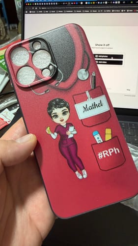 Customer photo review of Personalized Custom Phone Case - Birthday, Nurse's Day Gift For Nurse - Nurse Life