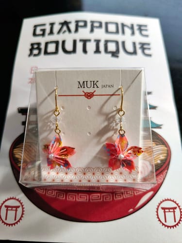 Customer photo review of Orecchini Giapponesi - Origami Sakura