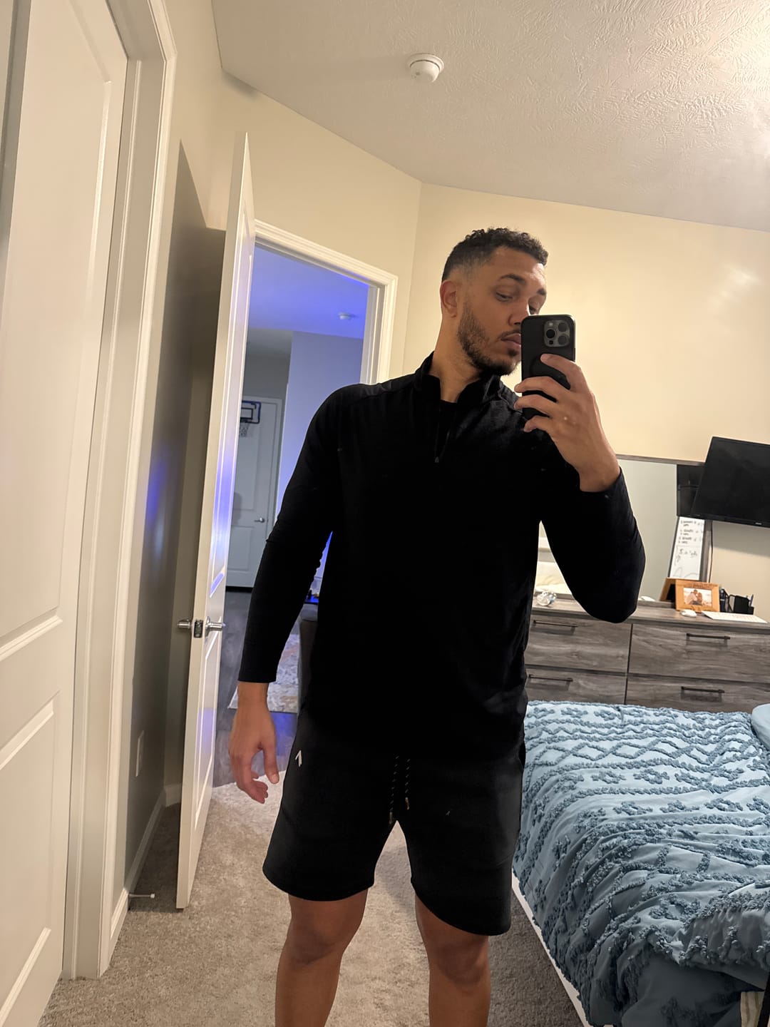 Customer photo review of Fitted Performance Quarter Zip