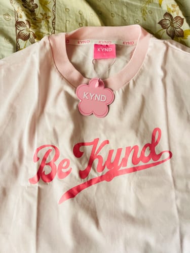 Customer photo review of Be Kynd Classic Oversize Crop Tshirt