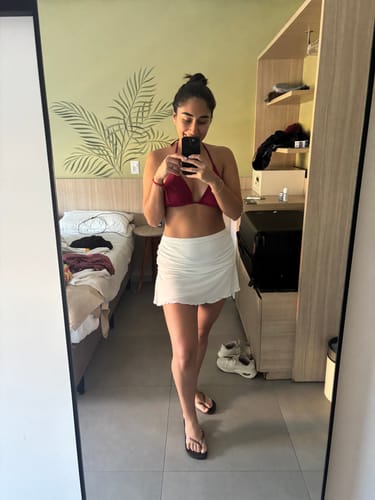 Customer photo review of FALDA SHORT VICTORIA BLANCA