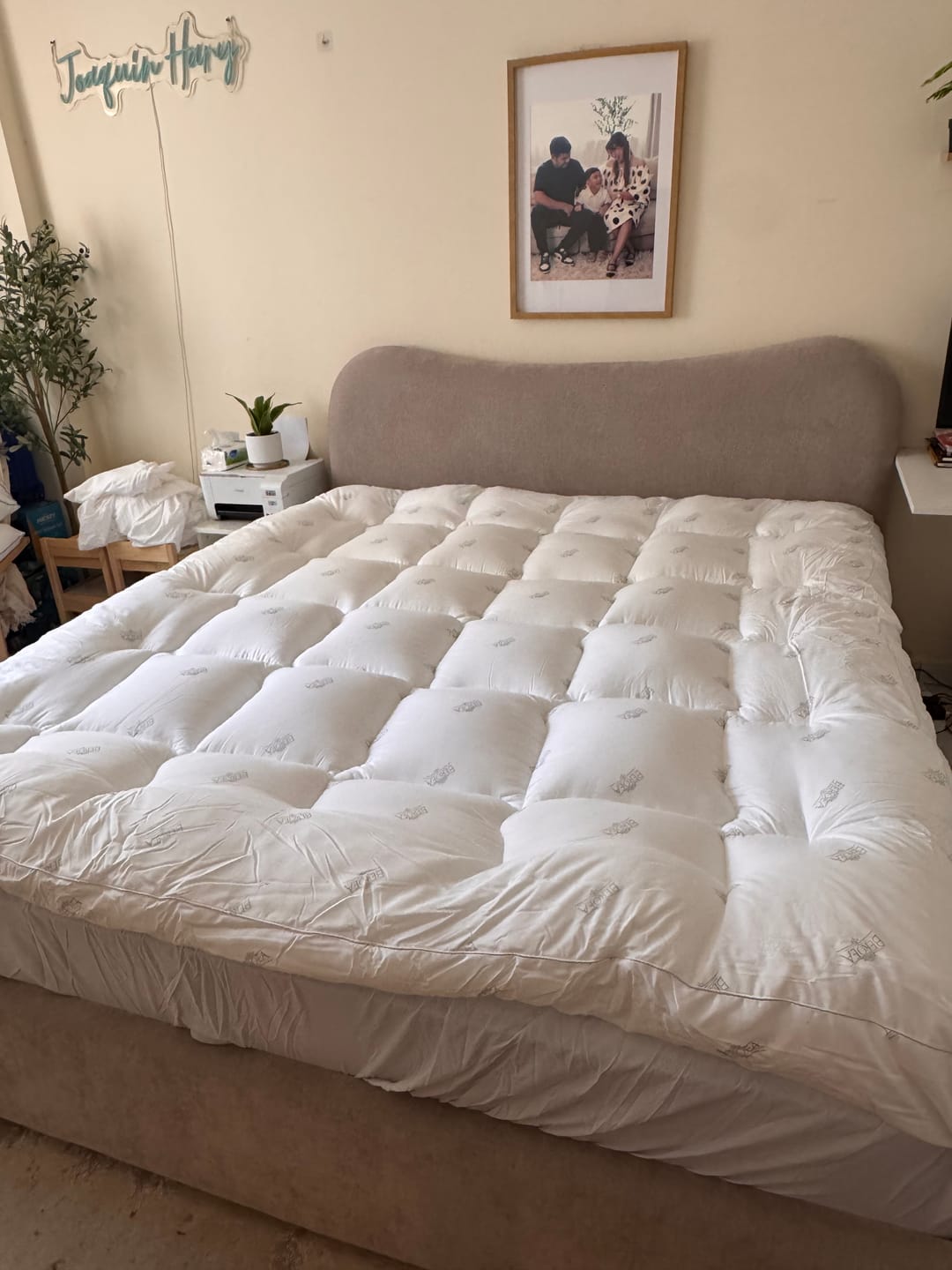 Customer photo review of Elite Solid Fitted Sheet Set Cotton 100% 200 TC