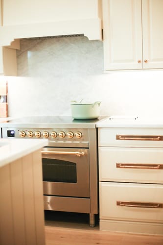 Customer photo review of Classic Cabinet Pulls with Backplate - Antique Brass
