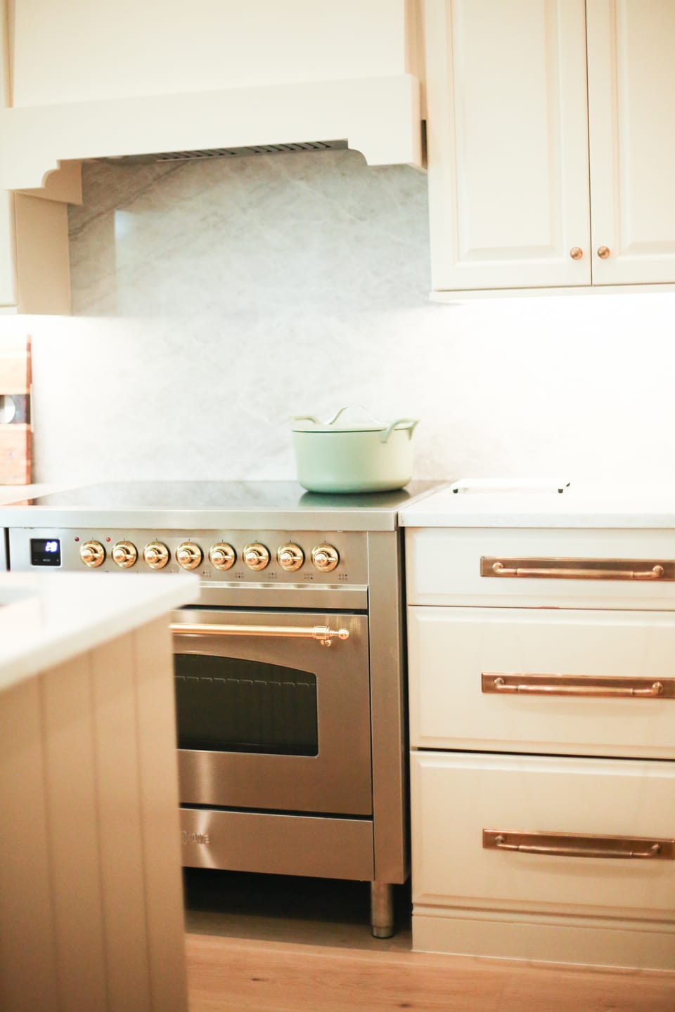 Customer photo review of Classic Cabinet Pulls with Backplate - Antique Brass