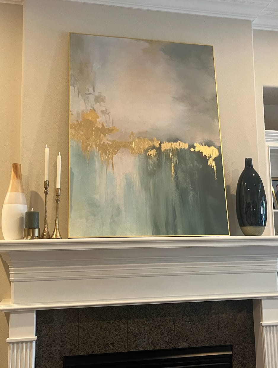 Customer photo review of Abstract Canvas Wall Art #AP287