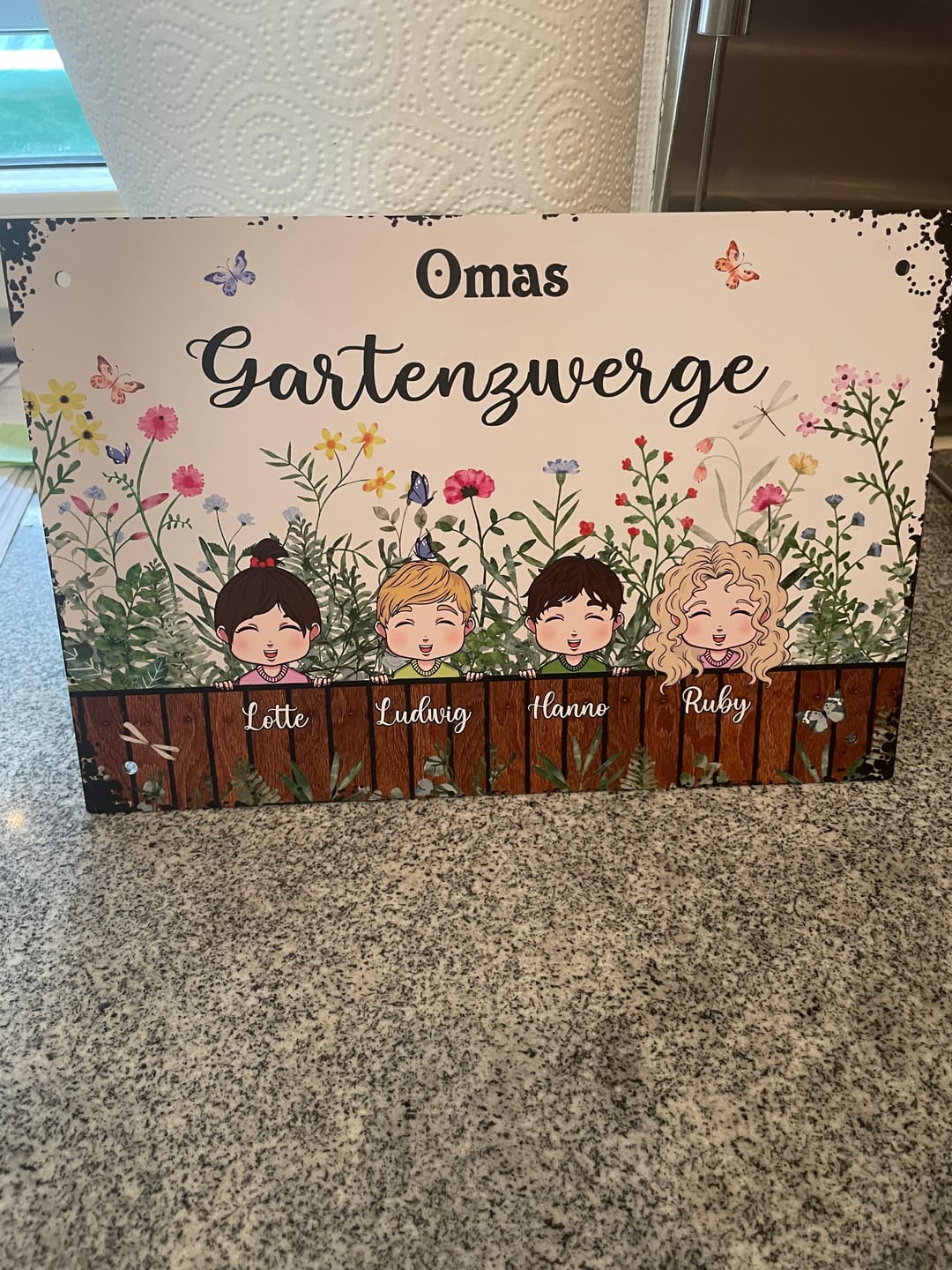 Customer photo review of Omas & Opas Garten - Großeltern-Türschild