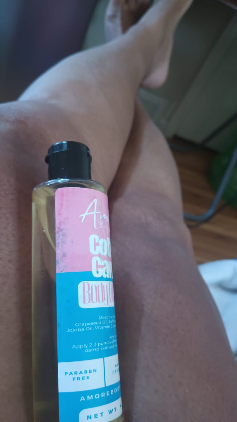 Customer photo review of Cotton Candy - Body Oil