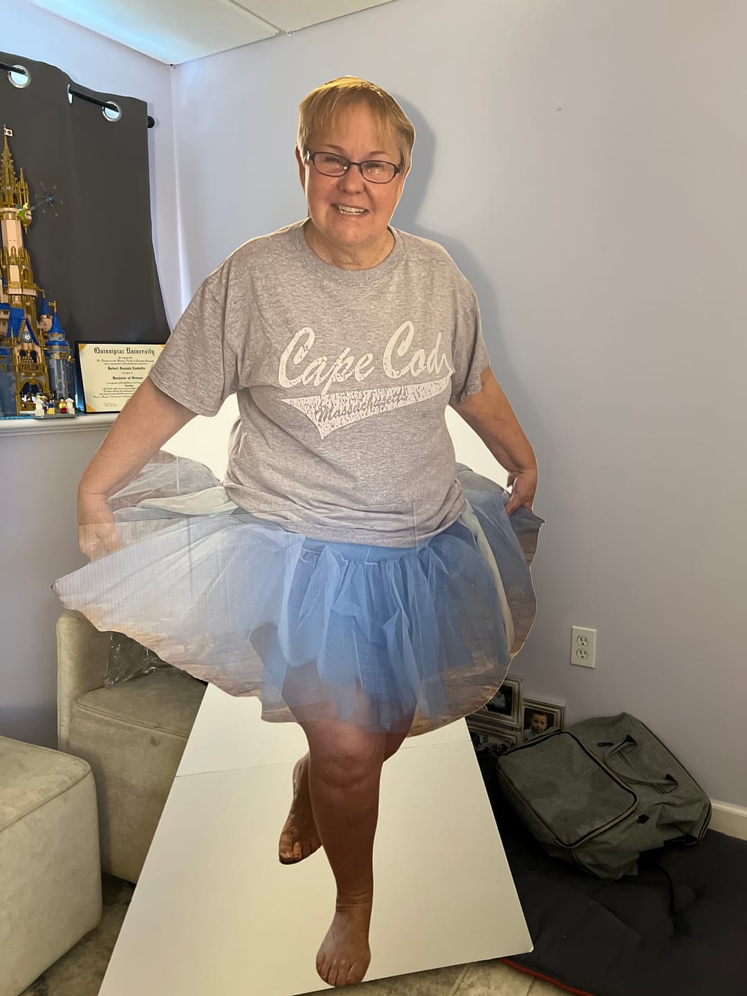 Customer photo review of Personalized Cardboard Cutouts | Custom Life Size Cutout