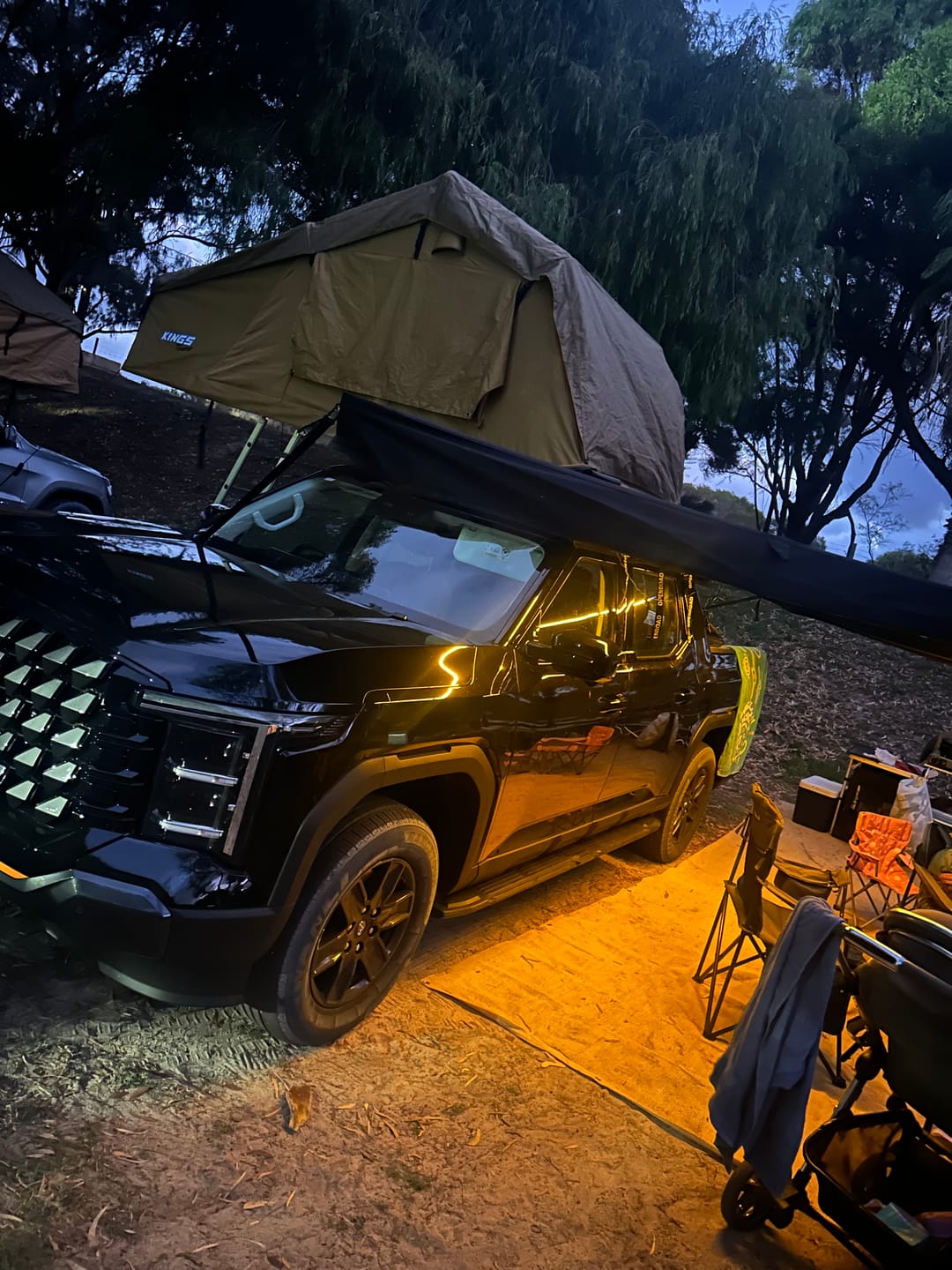 Customer photo review of OPENROAD 180 Free Standing Awning