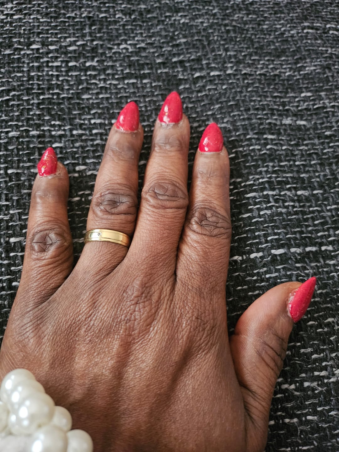 Customer photo review of Christmas Red Dipping Powder