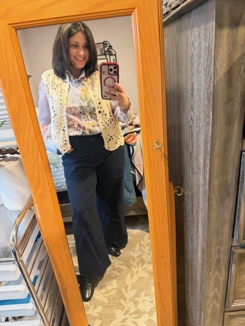 Customer photo review of Milo Wide-Leg Jean - Eco Better Than Denim :: Dark Navy