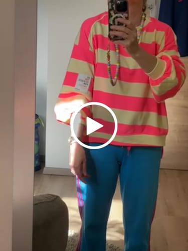 Customer video review of Sweater Be the Reason for Smile…