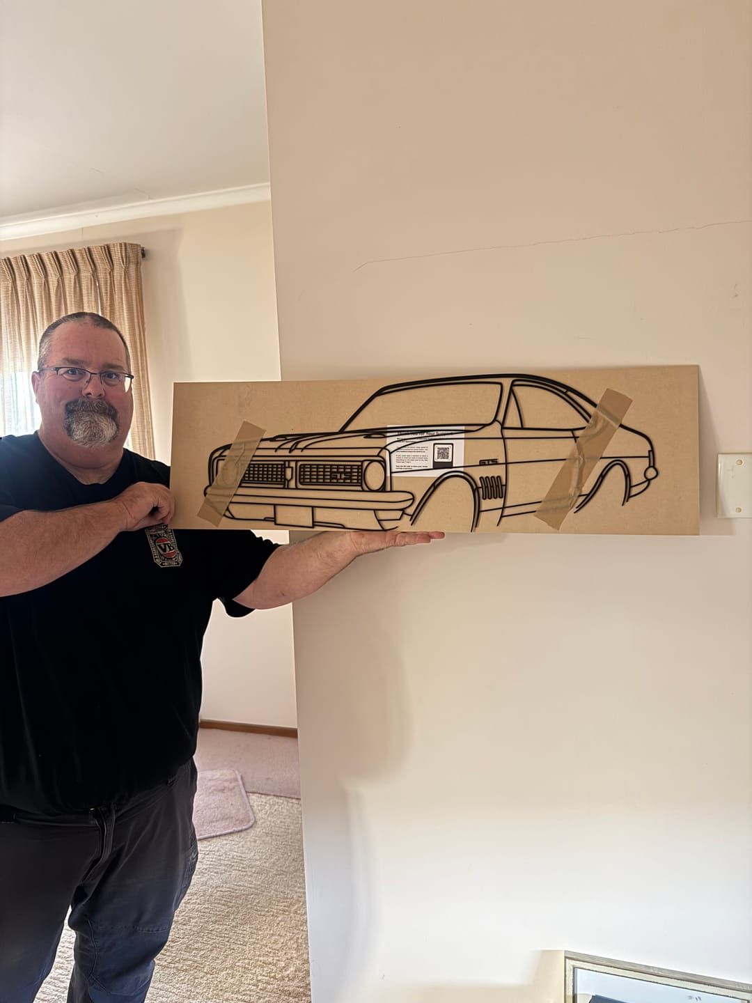Customer photo review of Custom Car & 4WD Metal Wall Art